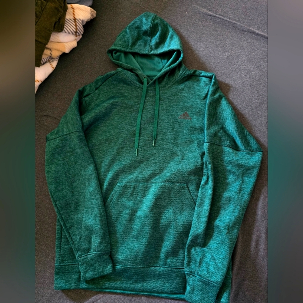 Adidas Emerald Green Hoodie Size Large